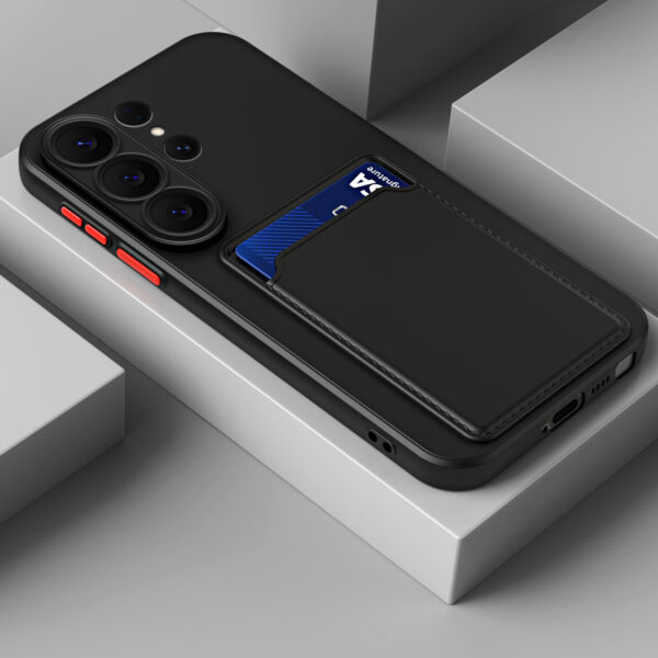 Siliconen Samsung Telefoonhoesje met Kaarthouder