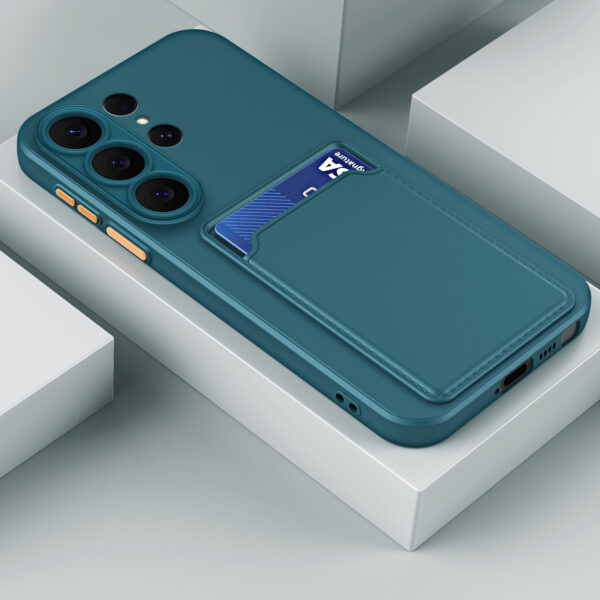 Siliconen Samsung Telefoonhoesje met Kaarthouder