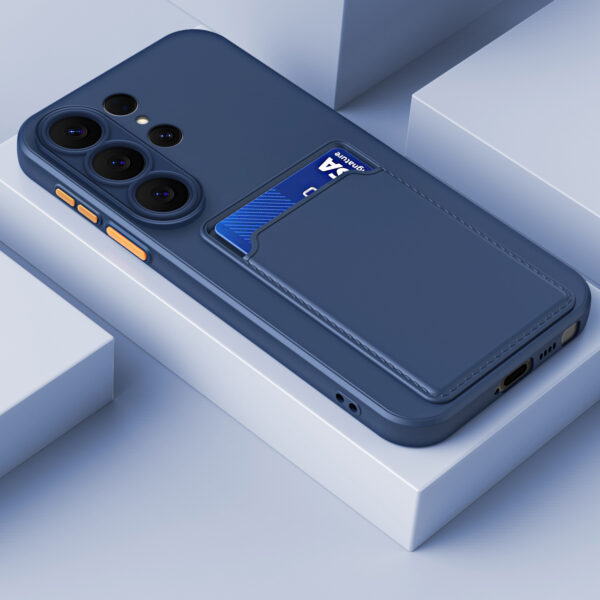 Siliconen Samsung Telefoonhoesje met Kaarthouder