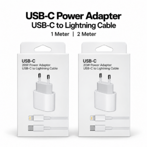 20W Power Adapter Met USB-C naar Lightning kabel (1m & 2m)