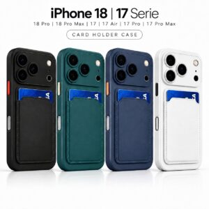 iPhone 18 Pro, 18 Pro Max en iPhone 17 serie siliconen hoesjes met kaarthouder