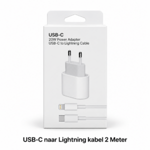 20W Power Adapter Met USB-C naar Lightning kabel – 2m