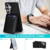 Samsung S26 Series Leer Wallet Case met Kaarthouder & Stand