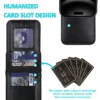 black cards 1 iPhone 17 & 18 Series Leer Wallet Case met Kaarthouder & Stand