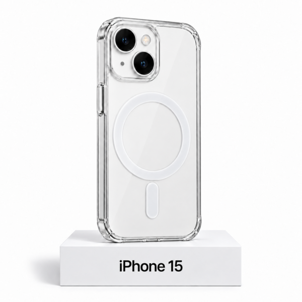 Transparant siliconen MagSafe Clear hoesje voor iPhone 15