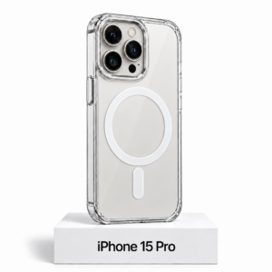 Transparant siliconen MagSafe Clear hoesje voor iPhone 15 Pro