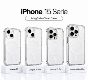 iPhone 15 Serie Magsafe Clear(1) Transparante siliconen MagSafe Clear hoesjes voor de iPhone 15 serie