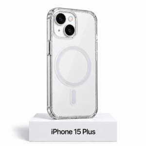 Transparant siliconen MagSafe Clear hoesje voor iPhone 15 Plus