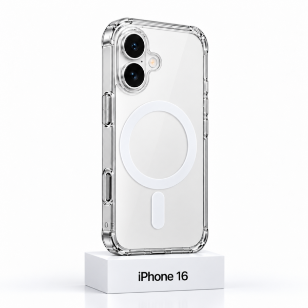 Transparant siliconen MagSafe Clear hoesje voor iPhone 16