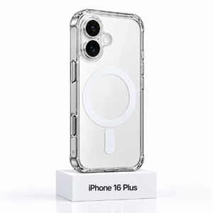 Transparant siliconen MagSafe Clear hoesje voor iPhone 16 Plus