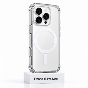Transparant siliconen MagSafe Clear hoesje voor iPhone 16 Pro Max