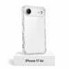 Transparant siliconen iPhone 17 Air-hoesje met camerabescherming en extra anti-fall bescherming aan de zijkanten