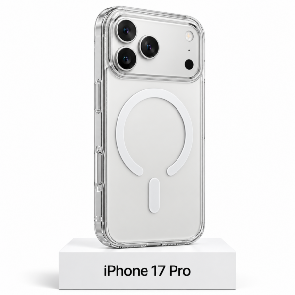 Transparant siliconen MagSafe Clear hoesje voor iPhone 17 Pro