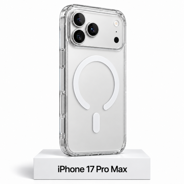 Transparant siliconen MagSafe Clear hoesje voor iPhone 17 Pro Max