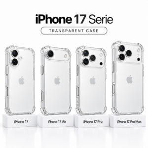 iPhone 17 Transparent Case Series Transparante siliconen hoesjes met camerabescherming en extra hoekbescherming voor de iPhone 17 serie