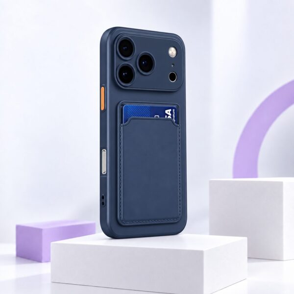 iPhone 17 Pro Pro Max Navy Blue telefoonhoesje