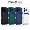 iPhone 17 Series siliconen telefoonhoesje met kaarthouder