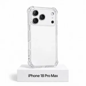 iPhone 18 Pro Max transparant siliconen hoesje Siliconen Transparent iPhone 18 Pro Max-hoesje met camera bescherming