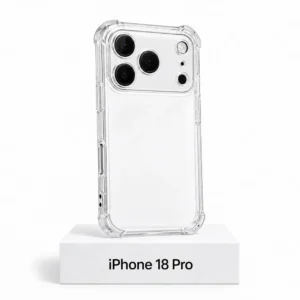 iPhone 18 Pro transparant siliconen hoesje Siliconen Transparent iPhone 18 Pro-hoesje met camera bescherming