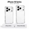 Siliconen Transparent iPhone-hoesje met camerabescherming voor iPhone 18 Pro en 18 Pro Max