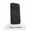 Siliconen iPhone 17 Pro Max hoesje met camerabescherming – Black