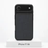 Premium Fabric hoesje voor iPhone 17 Air in Black met MagSafe en camerabescherming