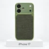Premium Fabric hoesje voor iPhone 17 in Grass Green met MagSafe en camerabescherming