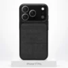 Premium Fabric hoesje voor iPhone 17 Pro in Black met MagSafe en camerabescherming