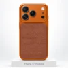 Premium Fabric hoesje voor iPhone 17 Pro Max in Hermès Orange met MagSafe en camerabescherming