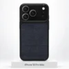 Premium Fabric-hoesje voor iPhone 18 Pro Max in Black met MagSafe en cameralensbescherming