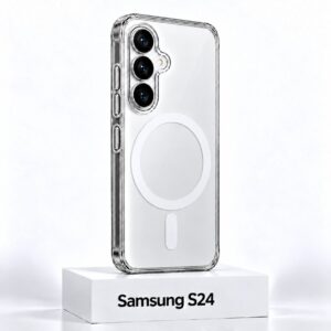 Samsung S24 Transparent MagSafe Case Samsung S24 Transparent MagSafe hoesje