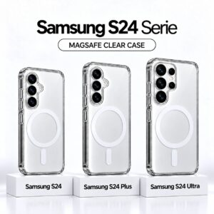 Transparent MagSafe hoesje Samsung S24 Serie Transparent MagSafe hoesje Samsung S24 Serie