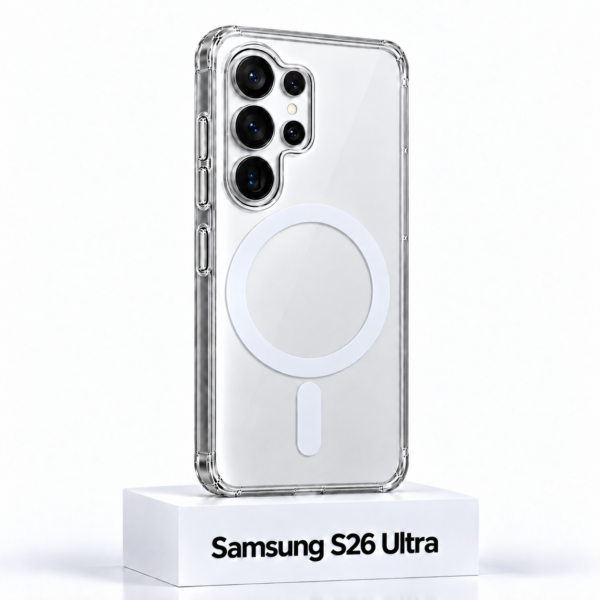 Samsung S26 Ultra transparant siliconen MagSafe-hoesje