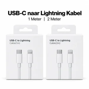 USB-C naar Lightning oplaadkabel, verkrijgbaar in 1 en 2 meter